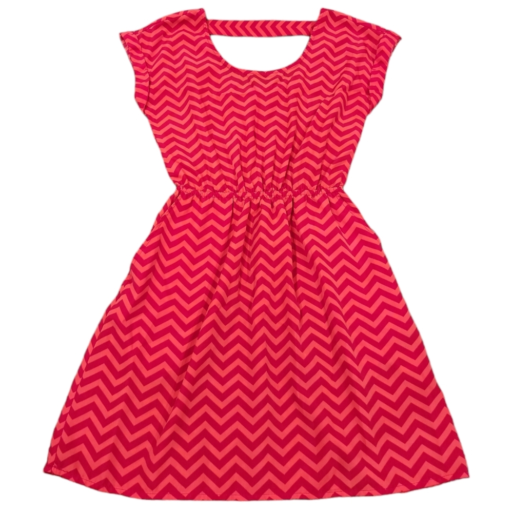 Candies brand pink chevron dress